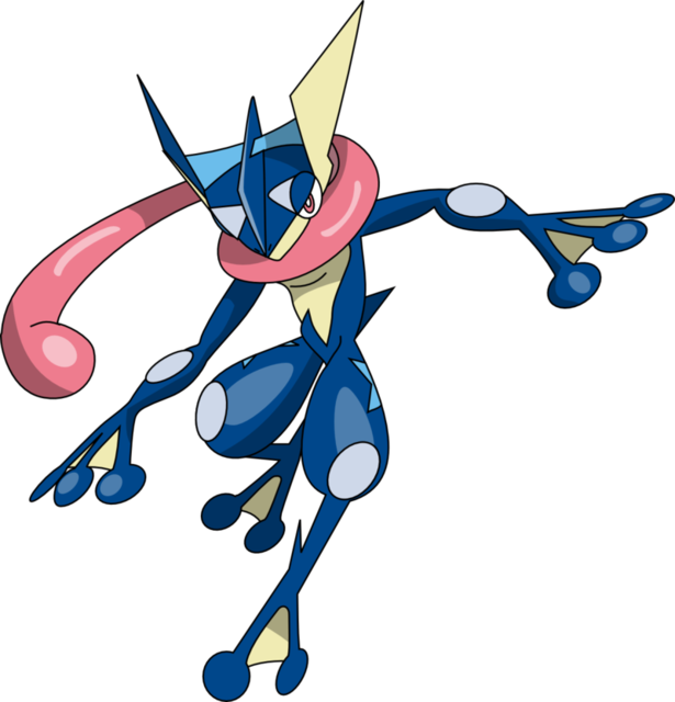 Greninja and its awesome tongue scarf.