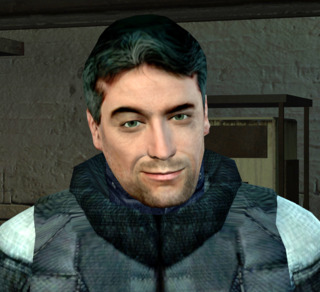 Half-Life 2's Barney appears to have (like-)black hair