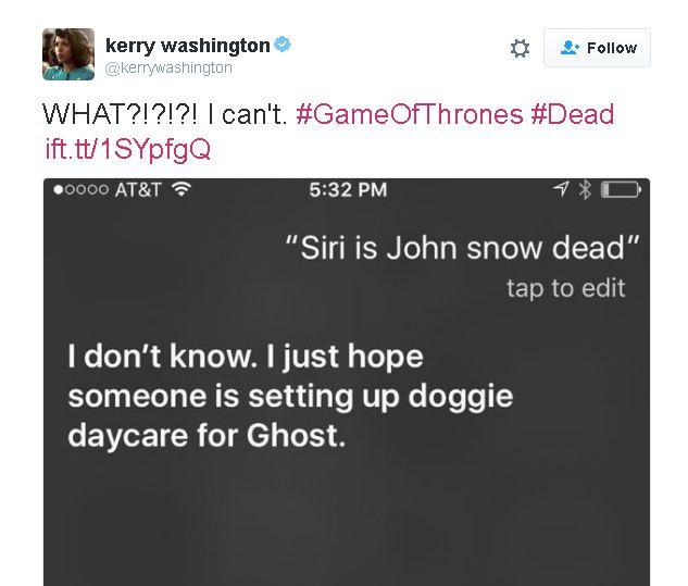 Siri, Is Jon Snow Dead?