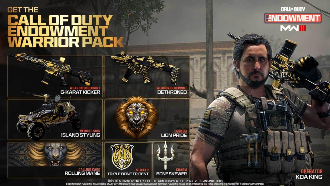 The newest Warrior Pack is out now