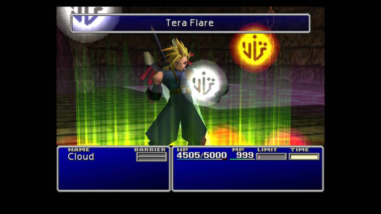 The Steam version of Final Fantasy VII