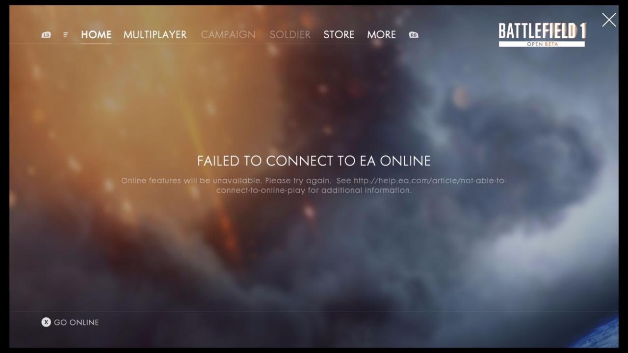 Worden Sneeuwstorm schokkend Battlefield 1 Beta, Other EA Games' Server Issues Ironed Out [UPDATE 2] -  GameSpot