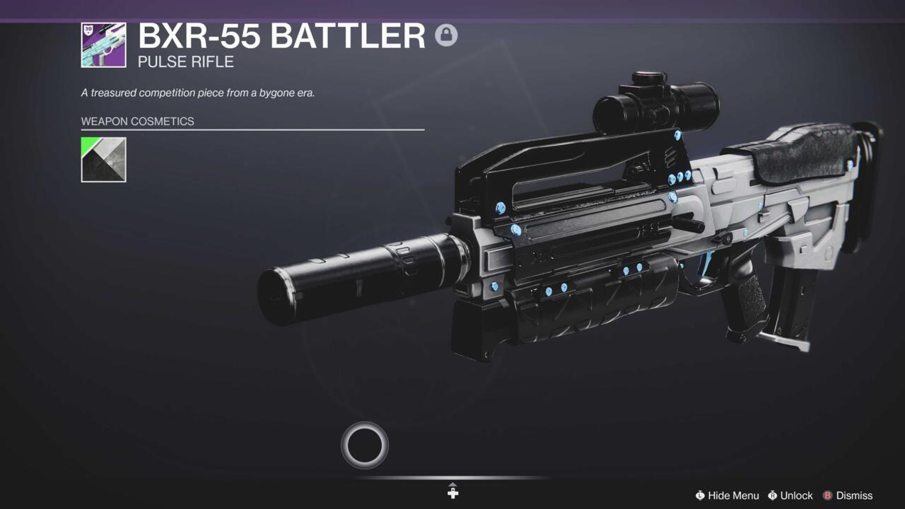 The battle rifle--err Battler. Yeah, the BXR-55 Battler. Totally different gun.
