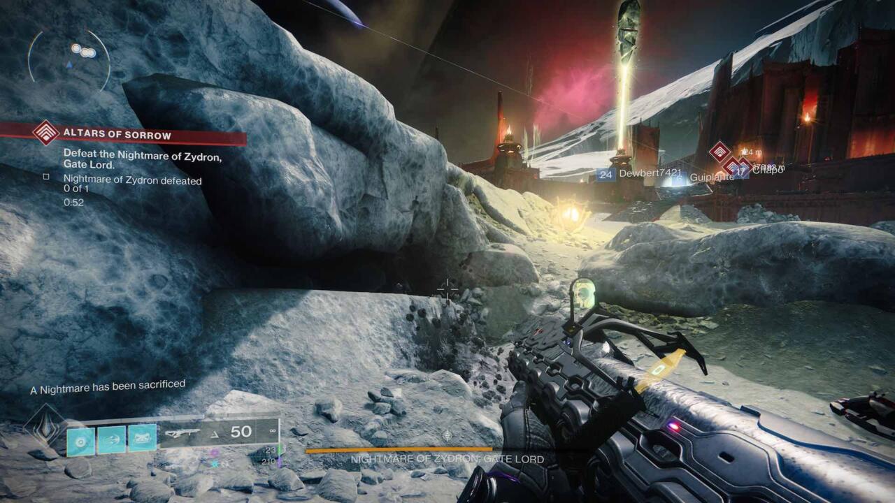 The entrance to the K1 Revelation Lost Sector on the Moon