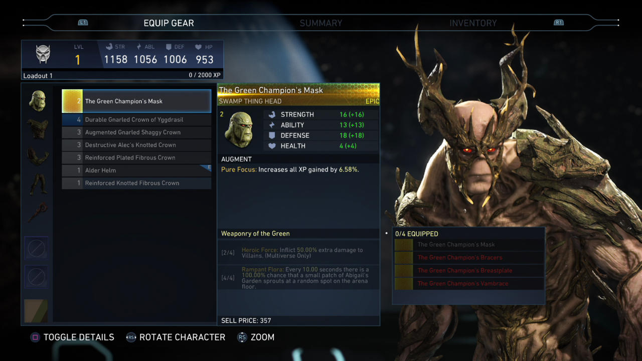 Swamp Thing Epic Head: The Green Champion's Mask