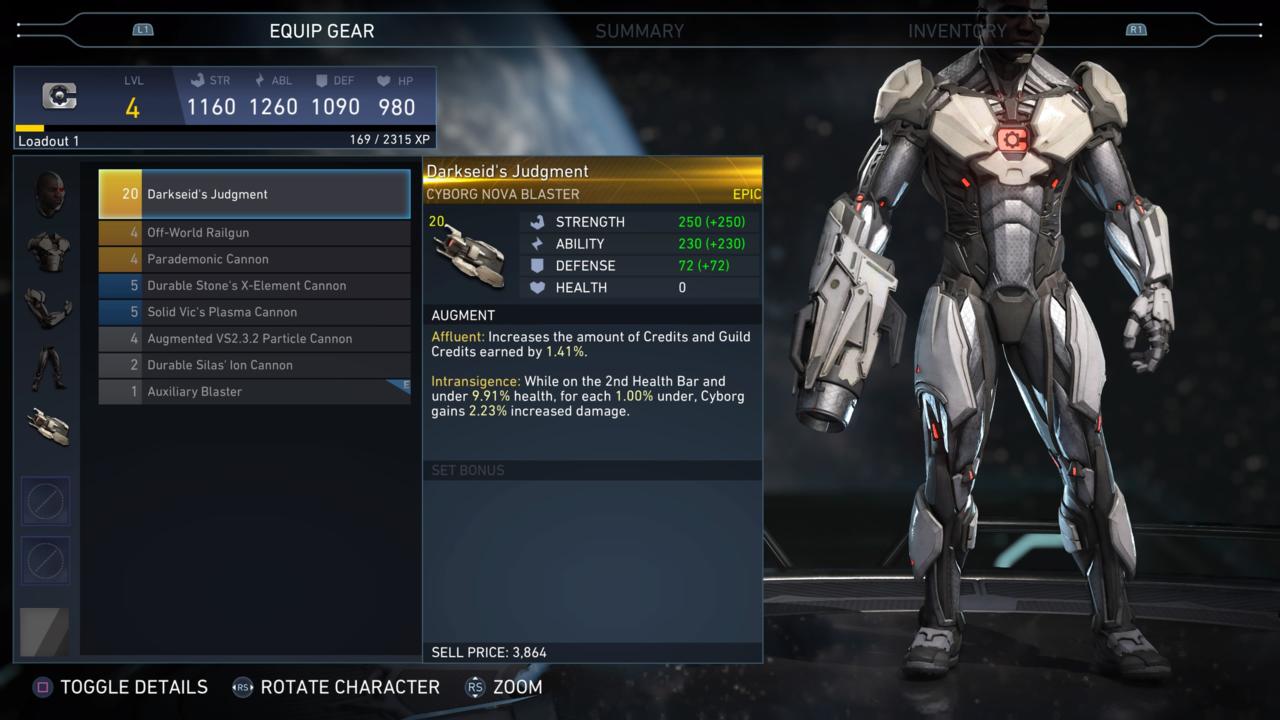 Cyborg Epic Nova Blaster: Darkseid's Judgement