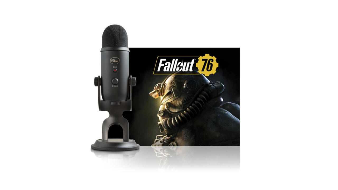 Fallout 76 with Blackout Yeti mic -- $100