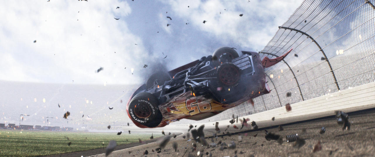 About that big crash we see in the Cars 3 trailers...