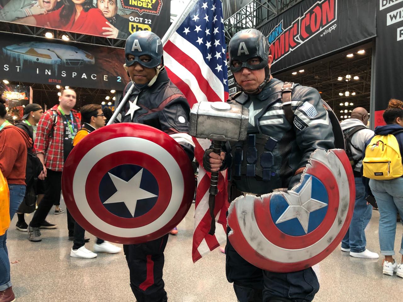 Two Captain Americas