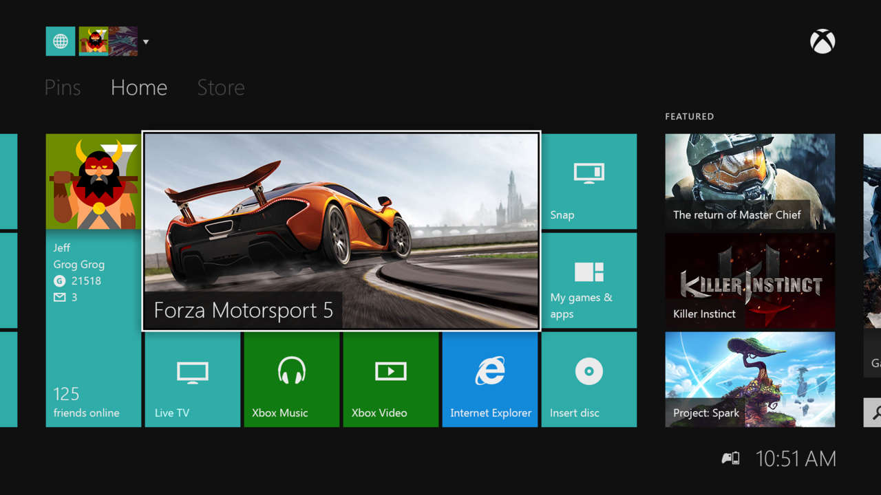 Check out the new Xbox One battery power indicator at the bottom.