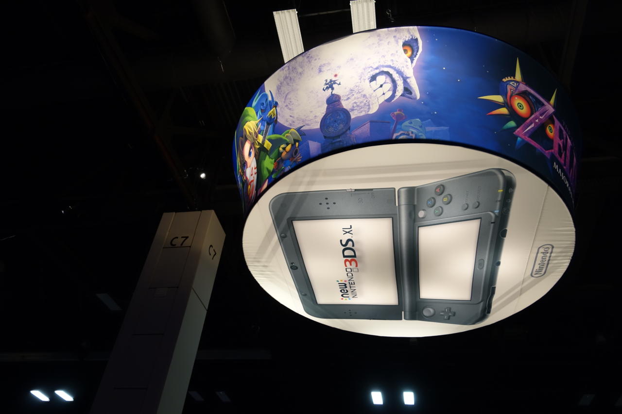 A look at the Nintendo's personal booth chandelier.