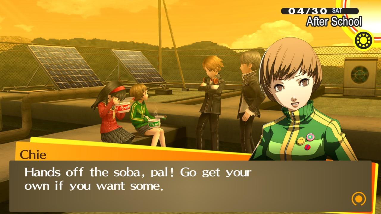 Chie (P4G - what a fun character)