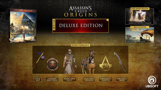 Assassin's Creed: Origins Deluxe Edition: $70