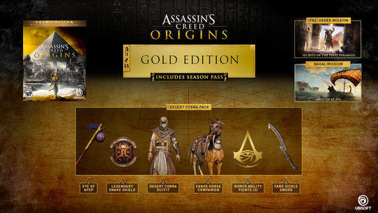 Assassin's Creed: Origins Gold Edition: $100