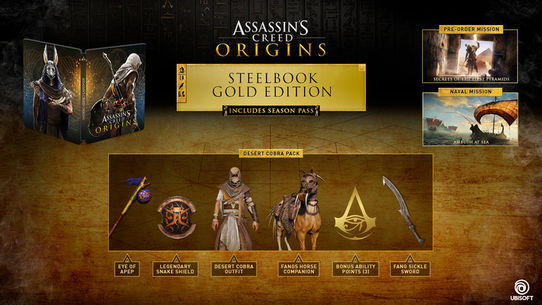 Assassin's Creed: Origins Steelbook Gold Edition: $110