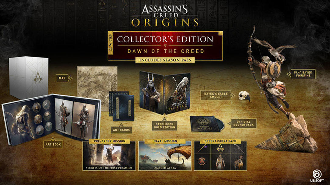 Assassin's Creed: Origins Dawn of the Creed Collector's Edition: $160