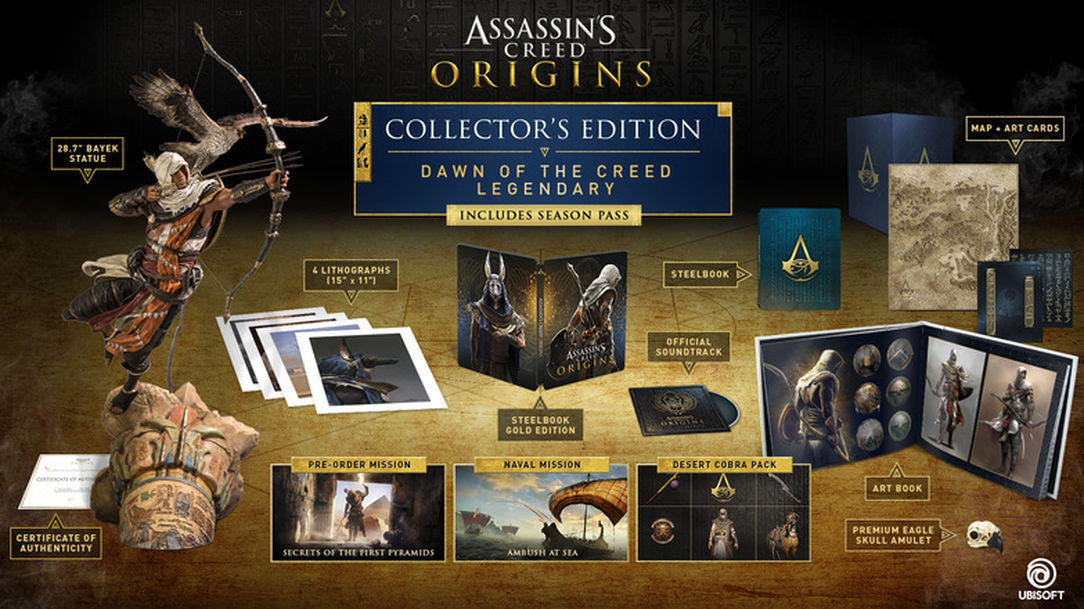 Assassin's Creed: Origins Dawn of the Creed Legendary Edition: $800