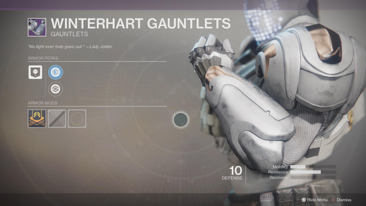 Winterhart Gauntlets (Titan Arms)