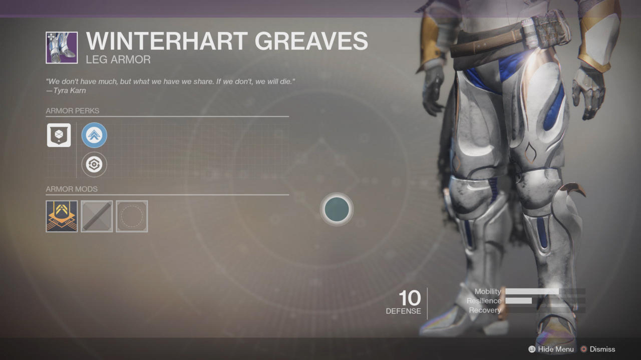 Winterhart Greaves (Titan Legs)