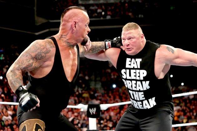 17. The Undertaker and Brock Lesnar