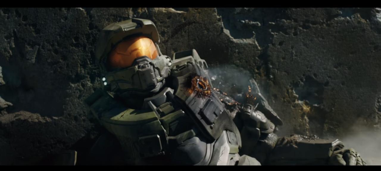 Master Chief's wound is fresh