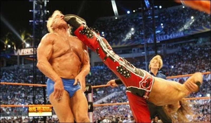 24. Ric Flair vs Shawn Michaels (WrestleMania 24)