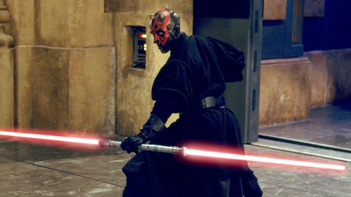 3. Darth Maul’s Double-Bladed Red Lightsaber