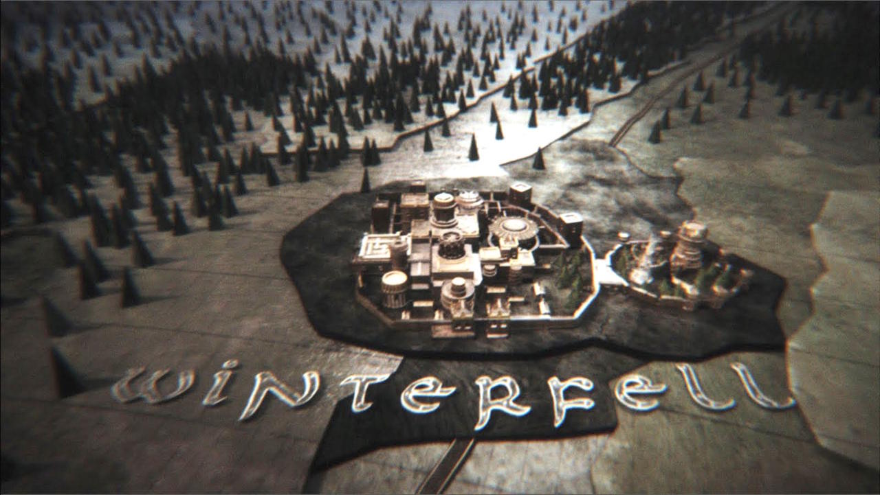 Winterfell, King's Landing, and the Wall.