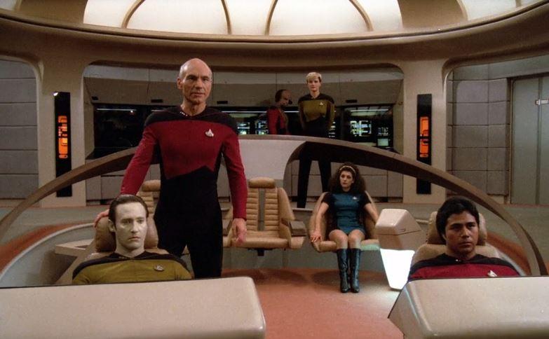 What word befuddles Data in the series premiere of Star Trek: The Next Generation?