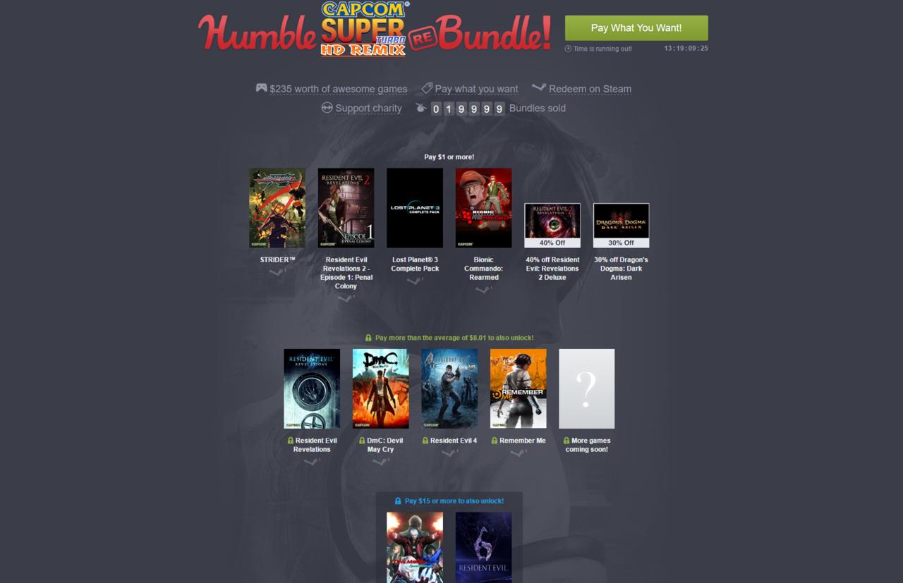 Resident Evil $30 Humble Bundle Includes 10 Games — Only $1 for