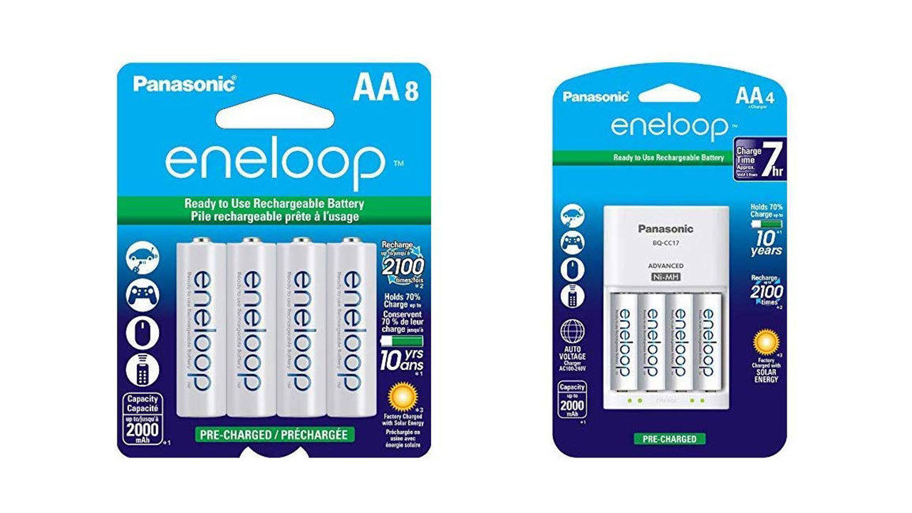 Eneloop Rechargeable Batteries + Charger