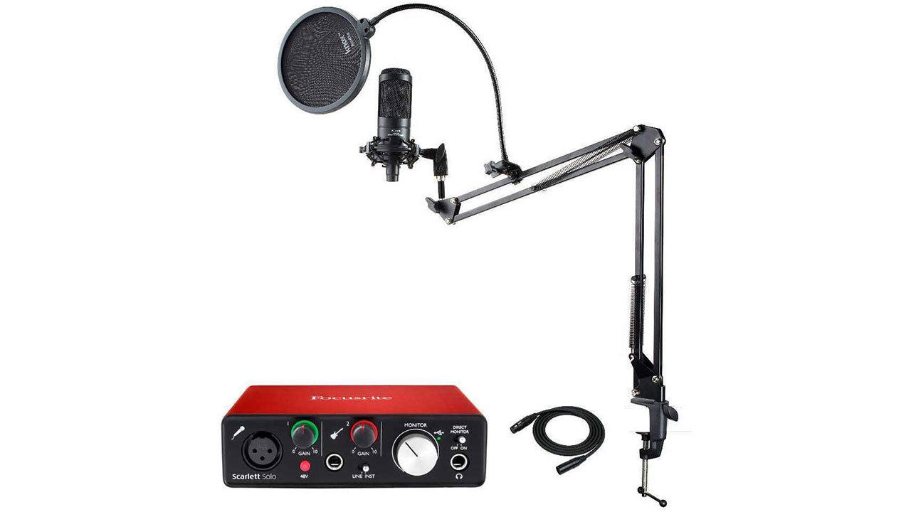 Audio Technica AT2035 Microphone + Interface Bundle