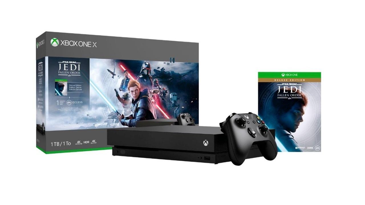Xbox One X (1 TB) with Star Wars: Jedi Fallen Order Deluxe Edition and 3-months Xbox Live Gold | $350