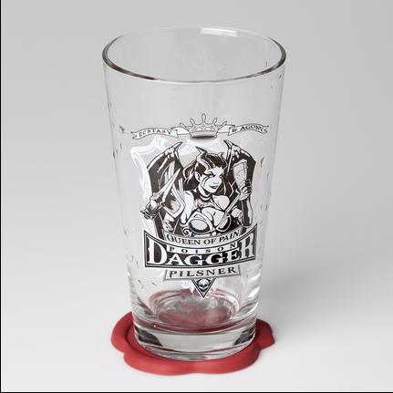 Queen of Pain Pint Glass & Coaster - $16