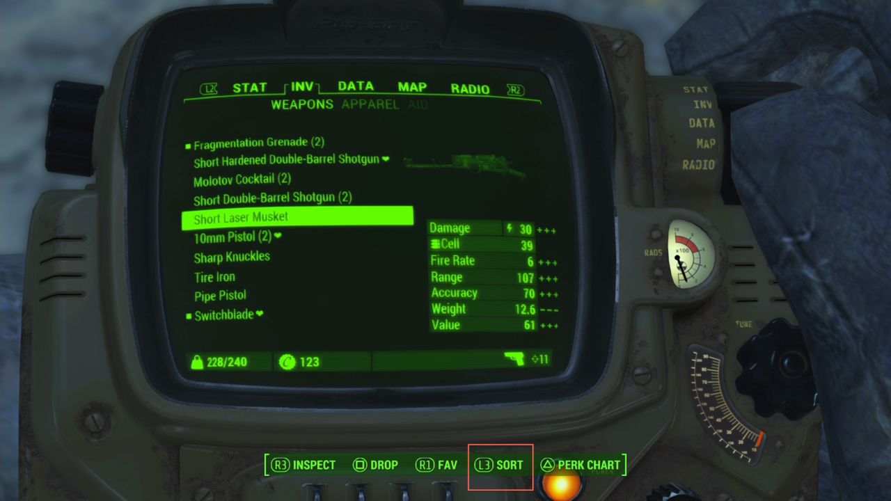 Sort Items In Your Pip-Boy