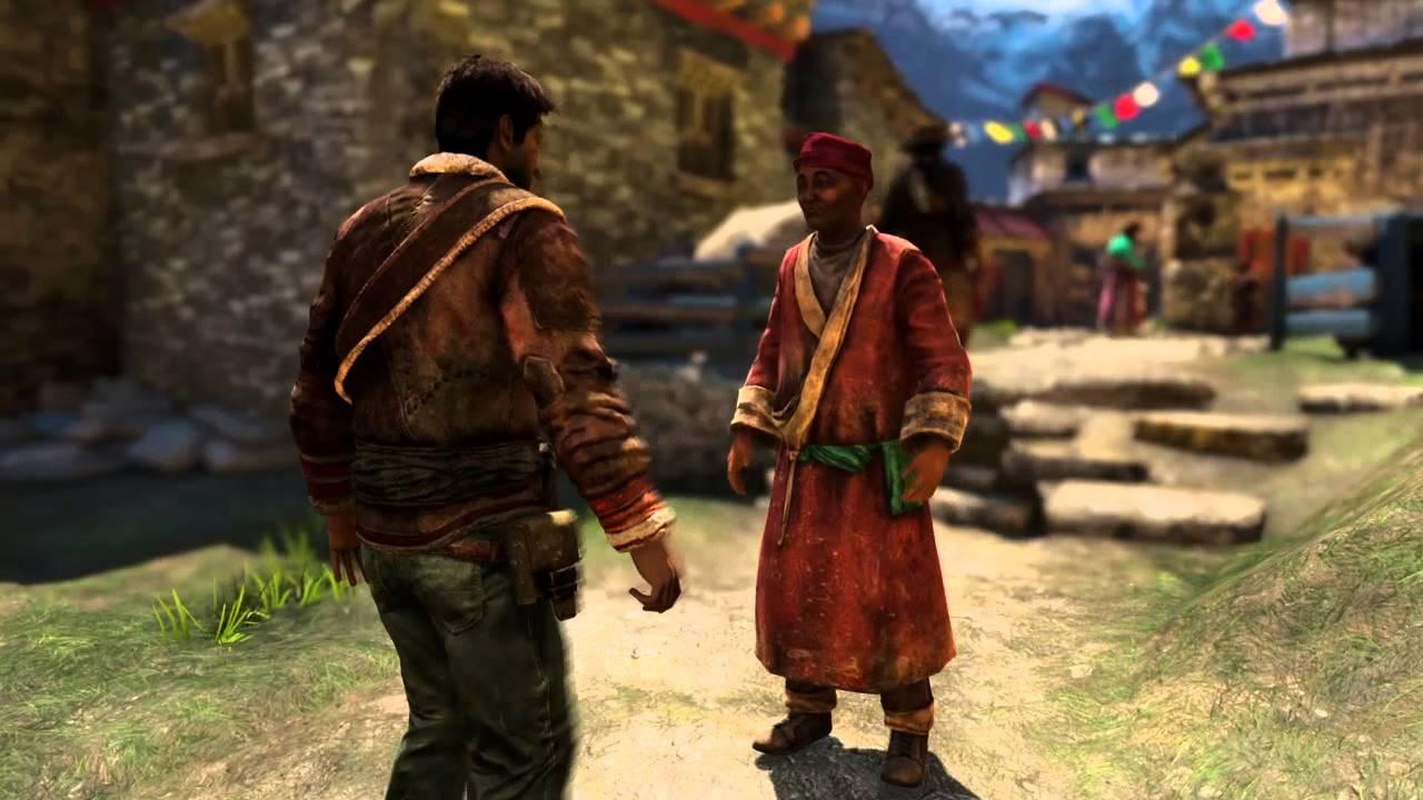 5. Waking Up in the Tibetan Village--Uncharted 2: Among Thieves