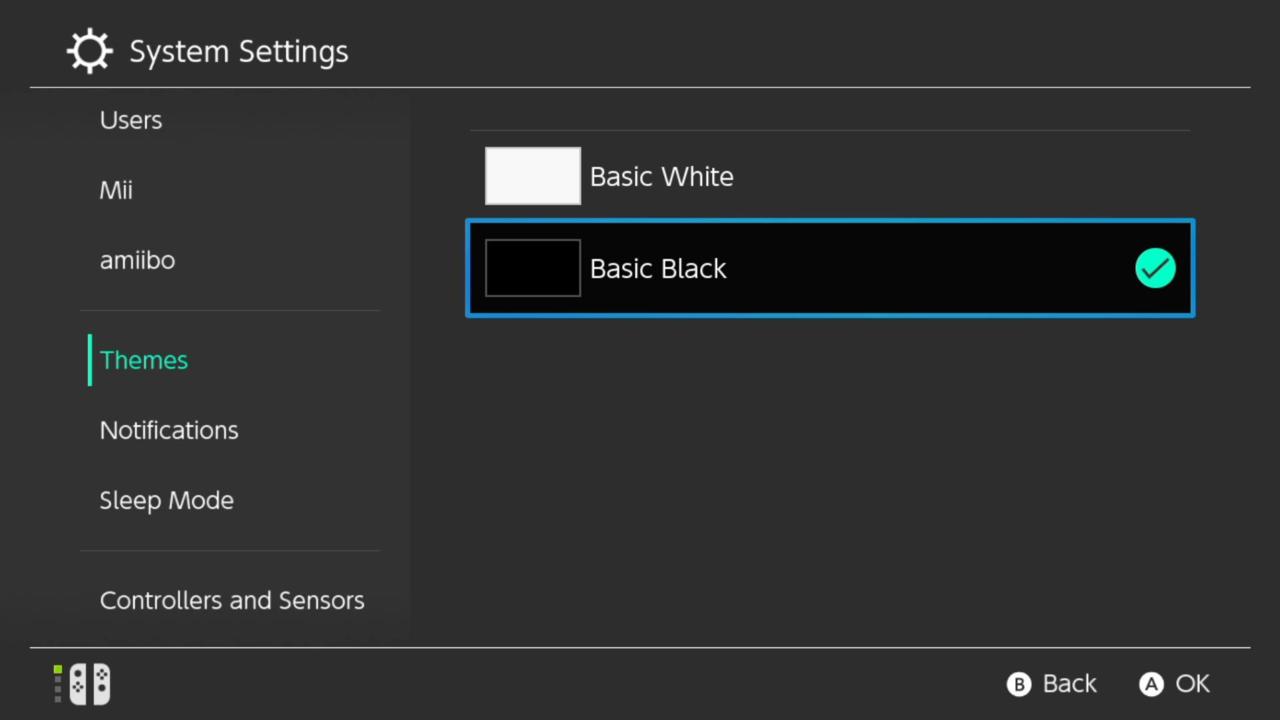 System Settings: Themes
