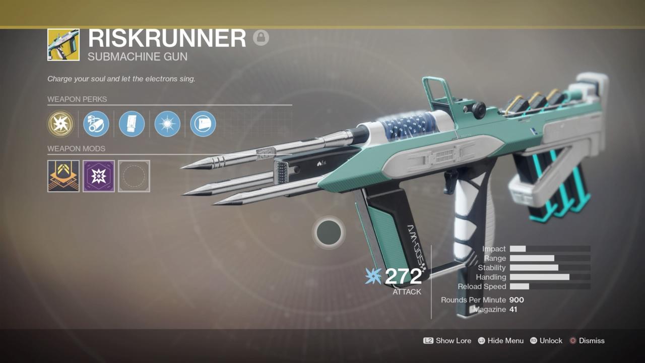 Riskrunner: Elemental Sub-Machine Gun