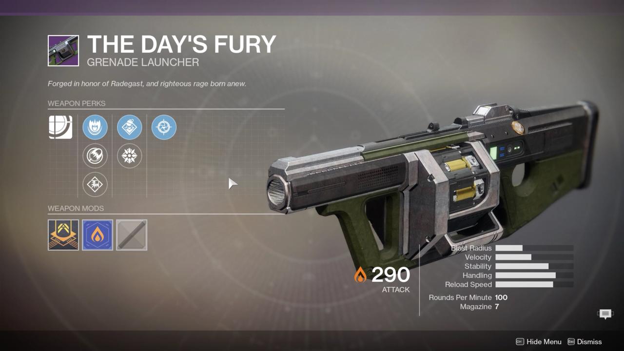 Faction Weapon: The Day's Fury