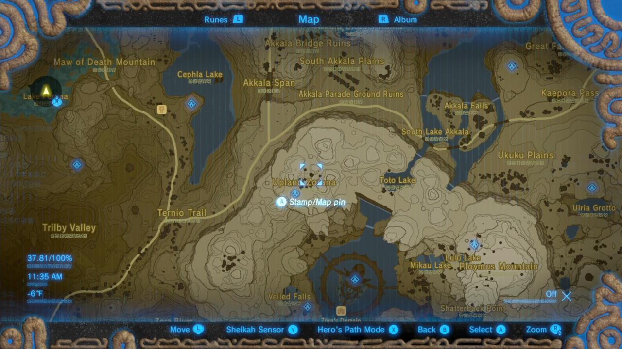 Mipha's Song: Map Location Of "Conquer The Ancient Foes"