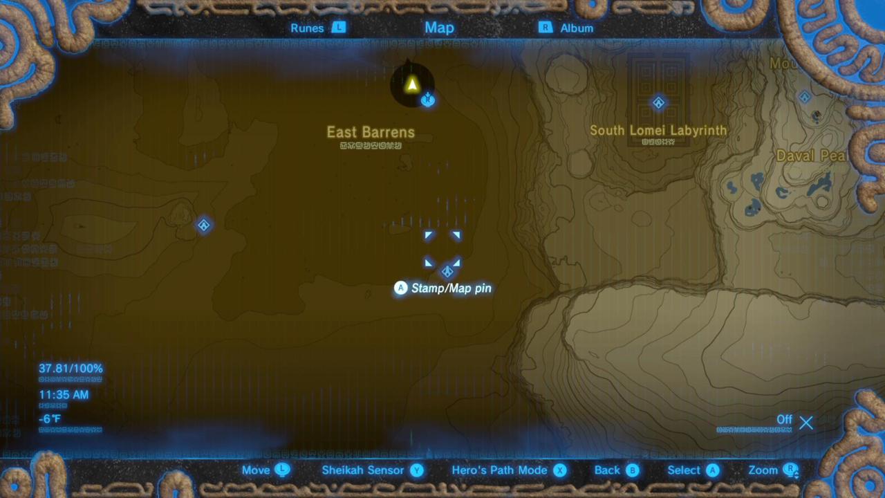 Urbosa's Song: Map Location Of "Fight The Brute Of Sand"