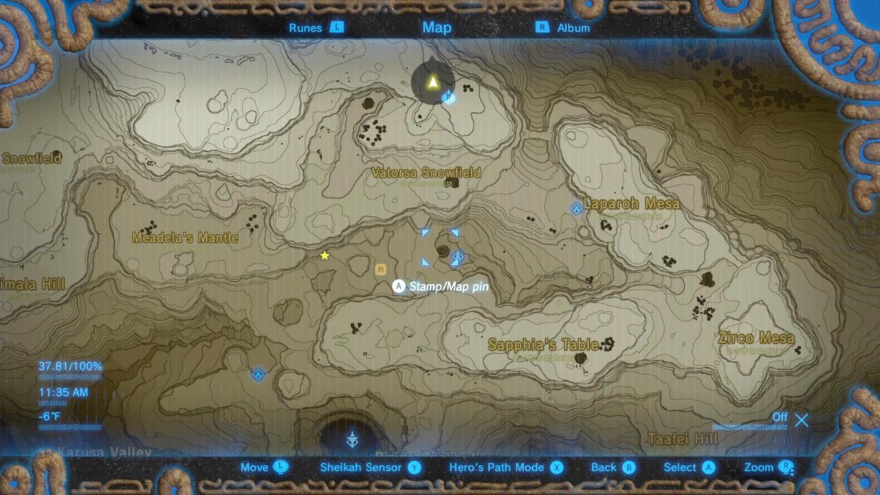 Urbosa's Song: Map Location Of "Throw The Orb Underground"