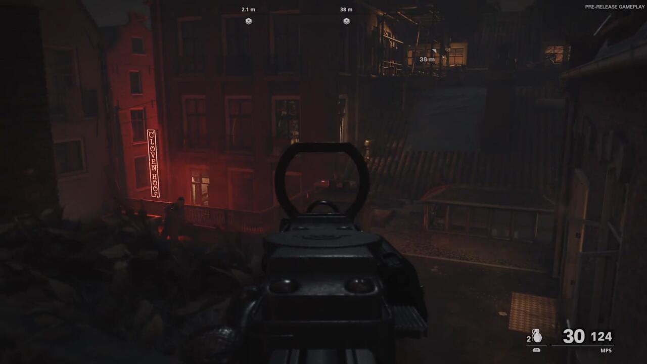 When I fire an MP5, the DualSense vibrates to the fire rate's specific rhythm, and when you swap to a burst fire weapon, that rhythm changes.