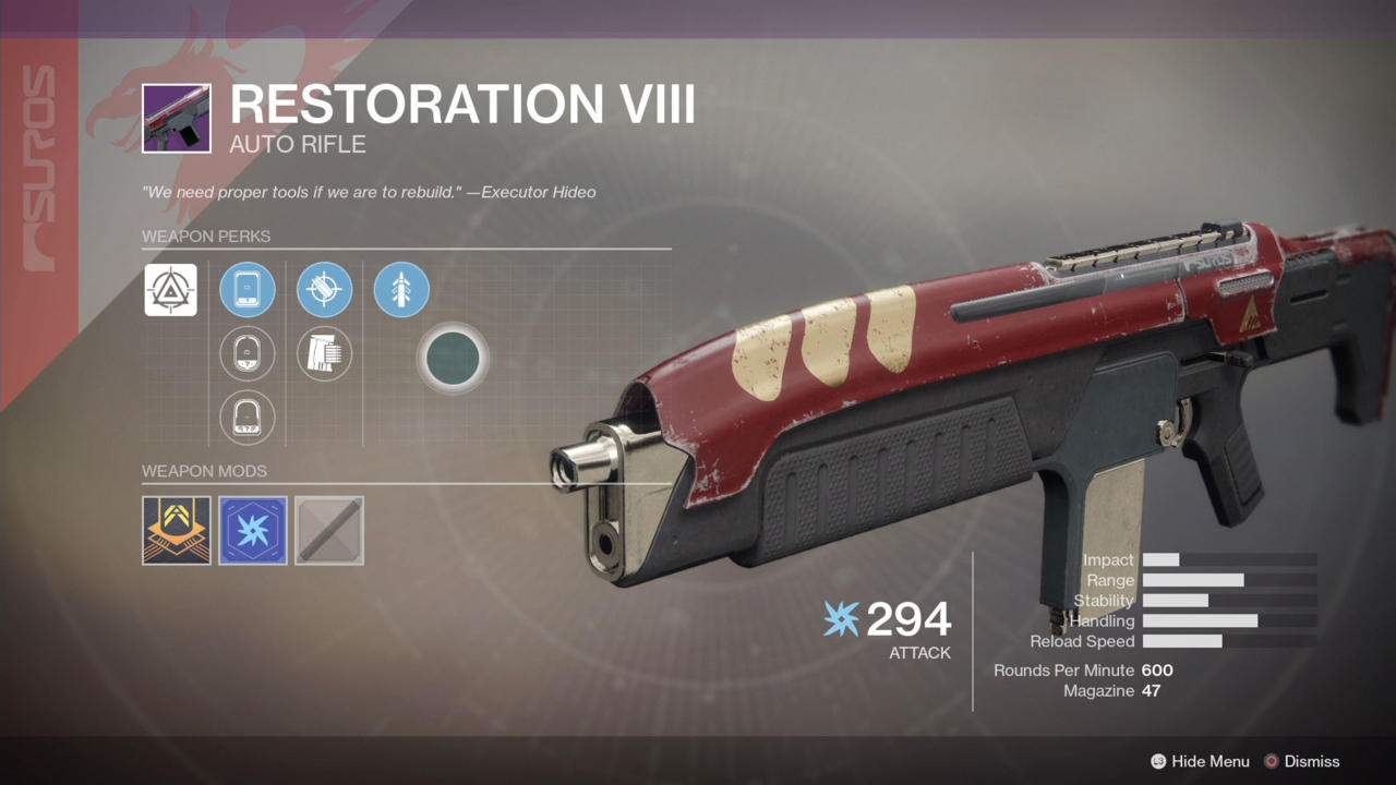 Destiny 2 Faction Rallies - New Monarchy Weapons