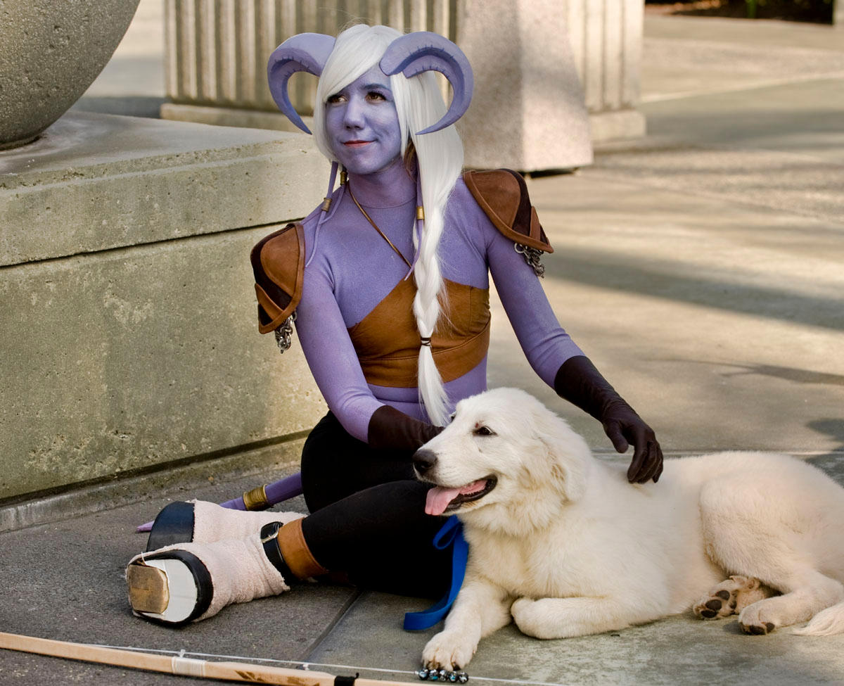 Draenei and Her Awesome Dog
