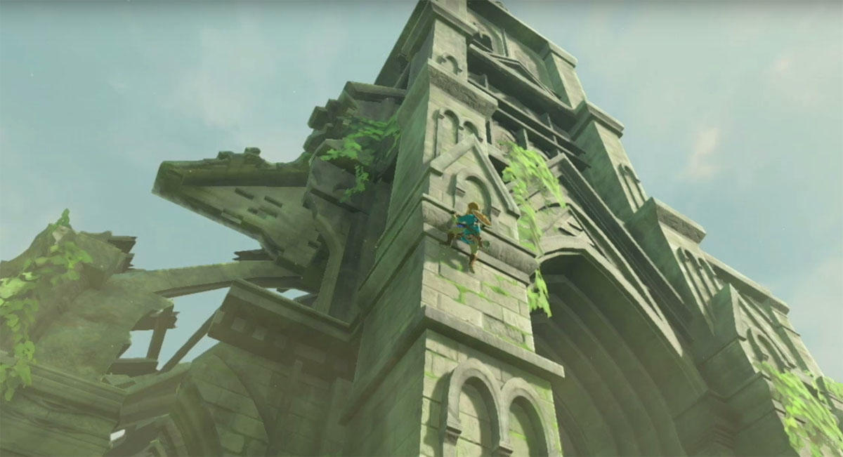 Link can climb! And jump!