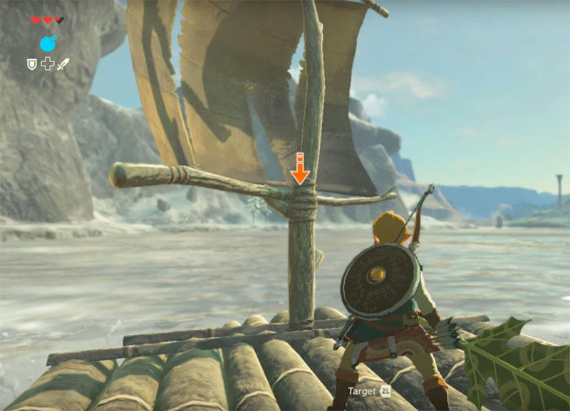 Link, once again, sails the seas.