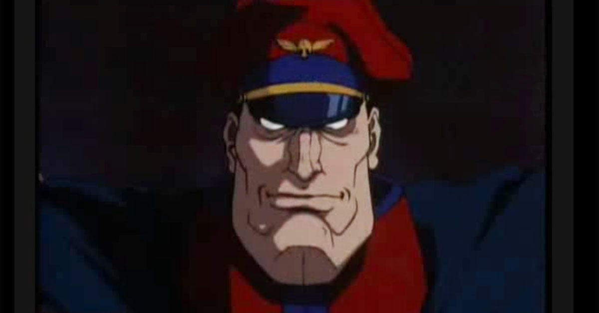 9. M. Bison, Street Fighter II: The Animated Movie