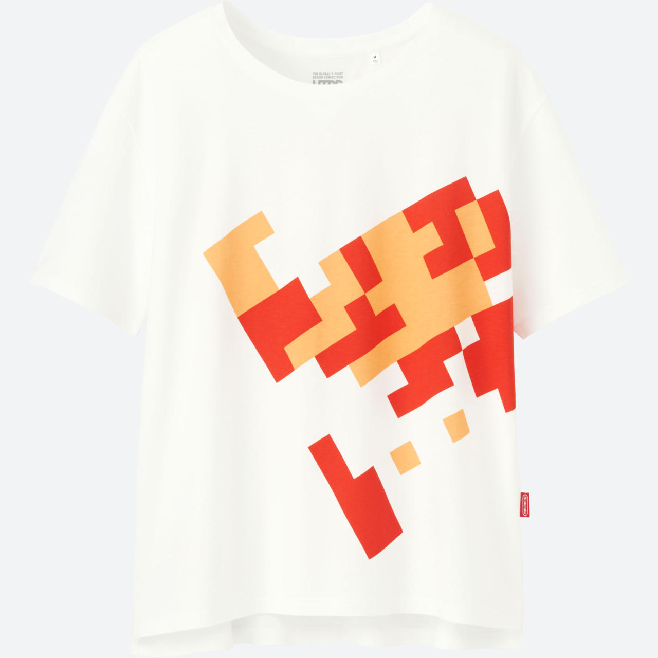 Pixel Mario in White