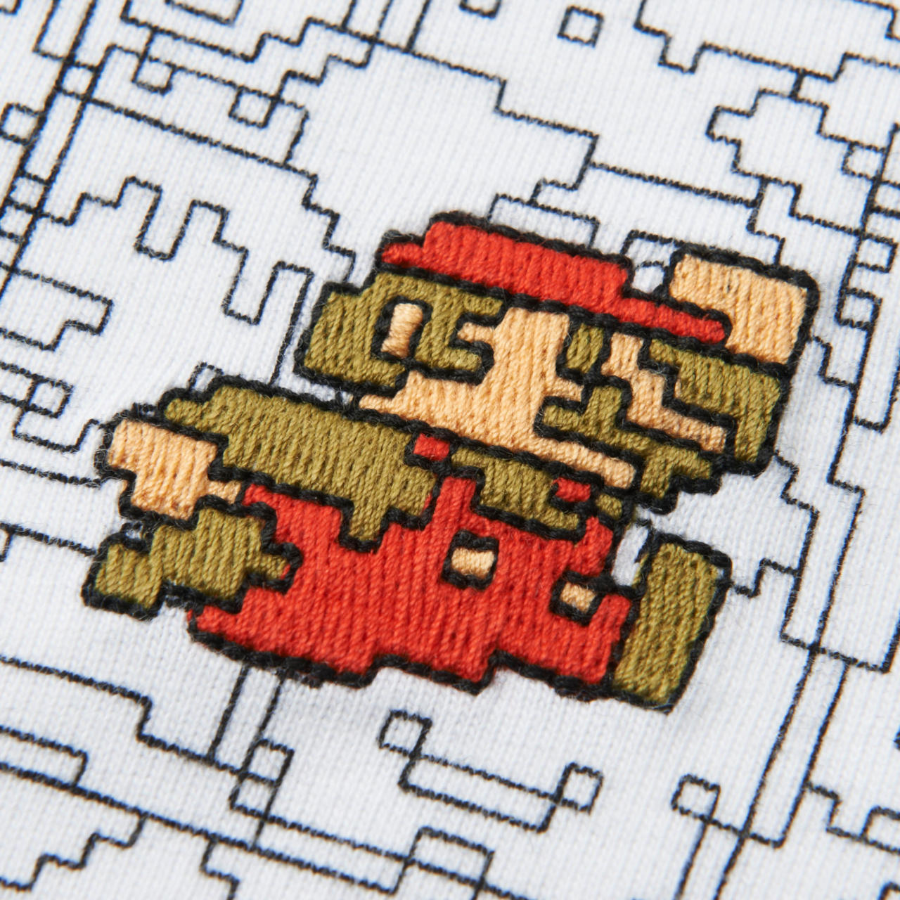 Embroidered Mario, accent